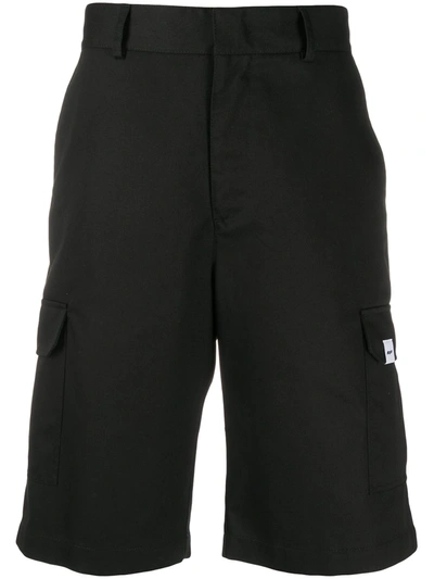 Msgm Cargo-pocket Shorts In Black
