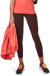 Sweaty Betty Power Pocket Workout 7/8 Leggings In Black Cherry