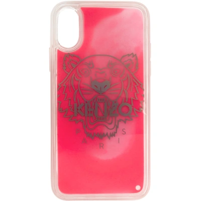 Kenzo Pink Glow-in-the-dark Iphone X/xs Case In 28 Strawber