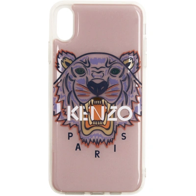 Kenzo Tiger Print Iphone X/xs Case In 34 Pink