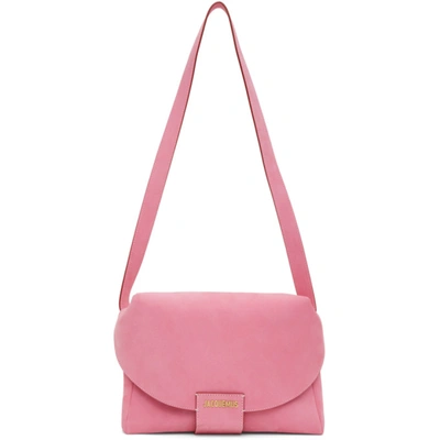 Jacquemus Lettering Logo Belt Bag In Pink