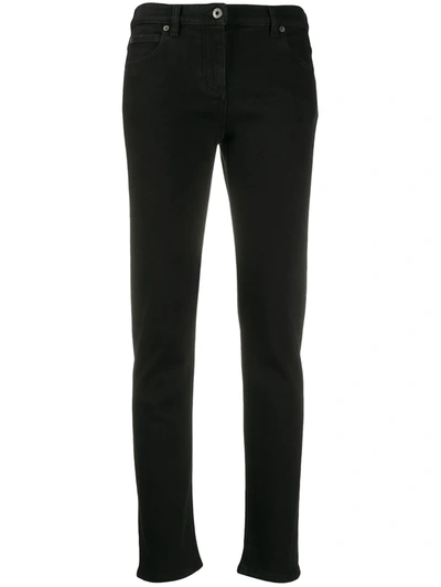 Valentino Vltn Star Slim-fit Jeans In Black
