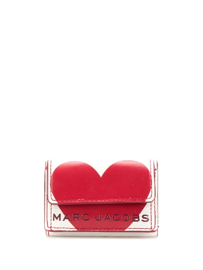 Marc Jacobs Heart Logo Billfold Wallet In White