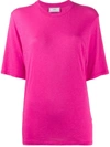 Ami Alexandre Mattiussi Lightweight Oversized T-shirt In Pink