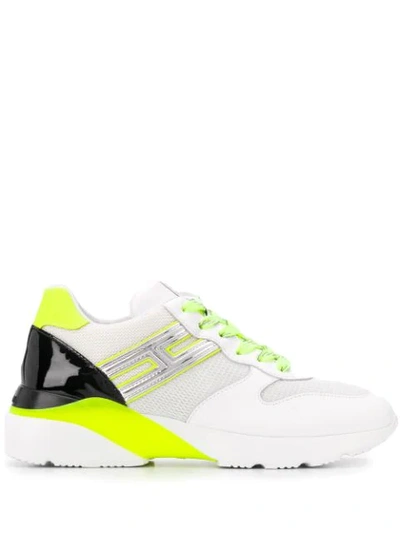 Hogan Active One Neon Detailed Trainers In White