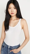 Ag Ger Ribbed Tank Top In True White