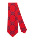 Gucci Kids' Children's Gg Wool Silk Tie In Red