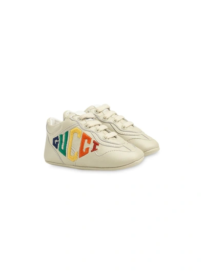 Gucci Babies' Rhyton Low-top Trainers In White