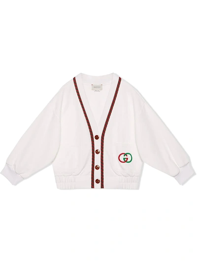 Gucci Kids' Children's Technical Jersey Jacket In White