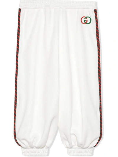 Gucci Kids' Children's Technical Jersey Pant In White