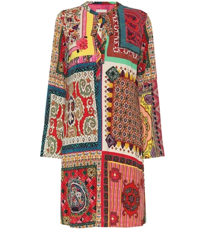 Etro Printed Midi Dress In Multicoloured