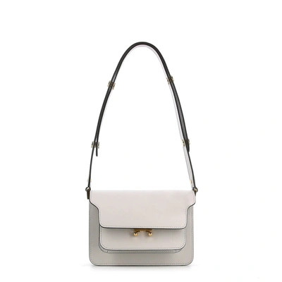 Marni Trunk Shoulder Bag In White