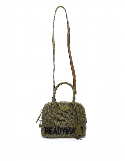 Readymade Embroidered Khaki Cotton Bag