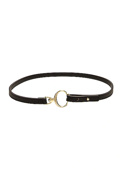 Chloé C-buckle Leather Belt In Black