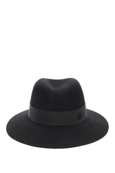 Maison Michel Henrietta Waterproof Felt Fedora Hat In Black
