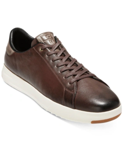 Cole Haan Men's Grandpro Leather Low-top Sneakers In Burnished Wine
