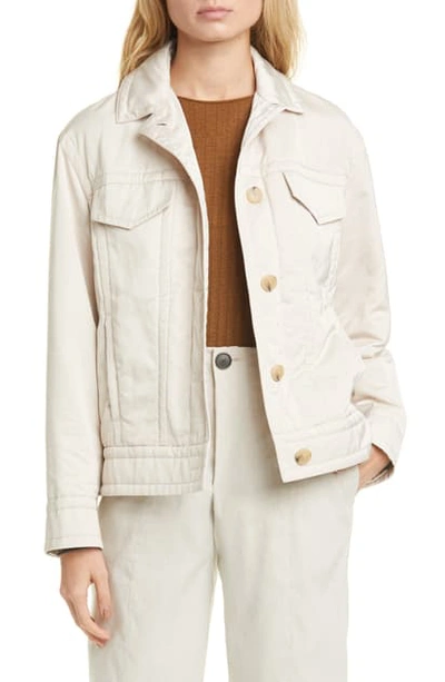 Vince Insulated Jacket In Cobblestone