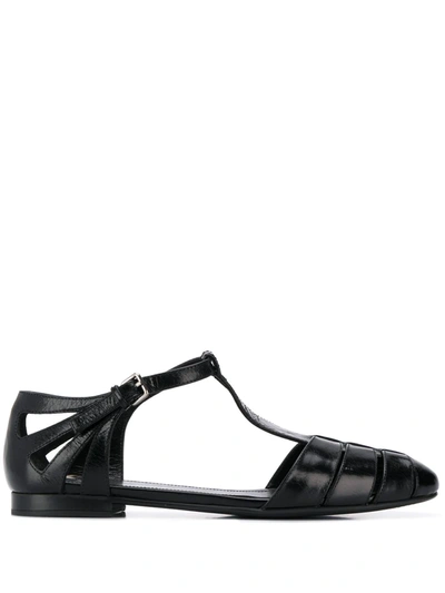 Church's Rainbow T-bar Sandals In Black