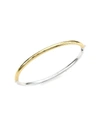 Ippolita Classico Skinny Chimera Two-tone Hinged Bangle Bracelet In Gold