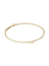 Zoë Chicco Bezel Diamonds 14k Yellow Gold & Diamond Pendant Bracelet