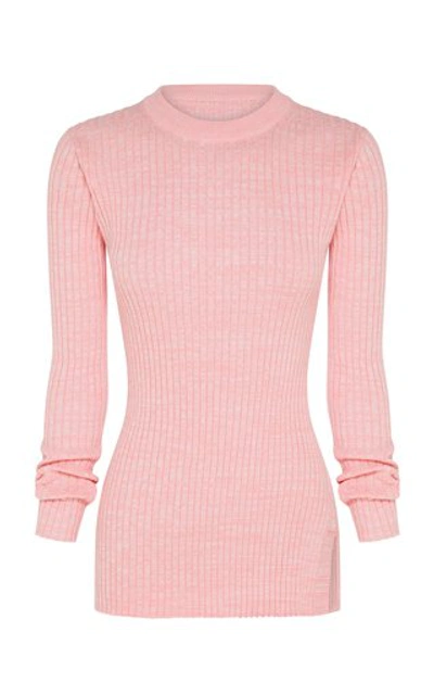 Anna Quan Women's Mika Ribbed Cotton Top In Pink