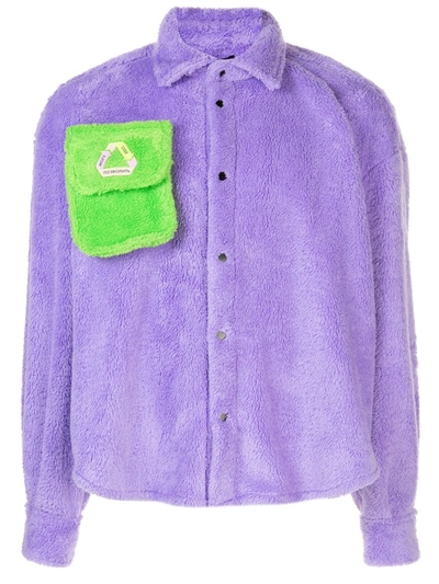 Duo Recycle Terry Long Sleeve Shirt In Purple