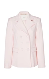 Adam Lippes Light Pink Double Breasted Blazer