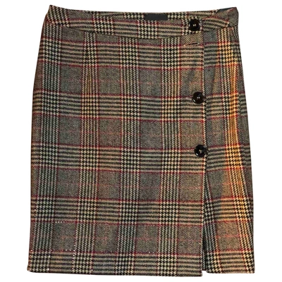 Pre-owned Ermanno Scervino Wool Mini Skirt In Brown