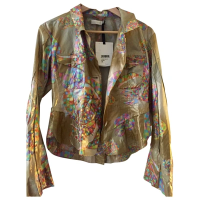 Pre-owned Wunderkind Metallic Silk Jacket