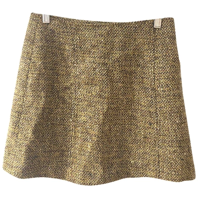Pre-owned Cacharel Wool Mini Skirt In Brown
