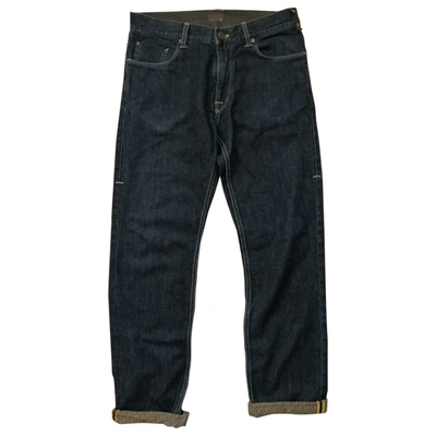 Pre-owned Fendi Blue Cotton Jeans