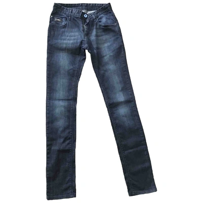 Pre-owned Costume National Slim Jeans In Blue