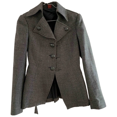 Pre-owned Dondup Wool Jacket In Grey