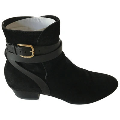 Pre-owned Gucci Buckled Boots In Black