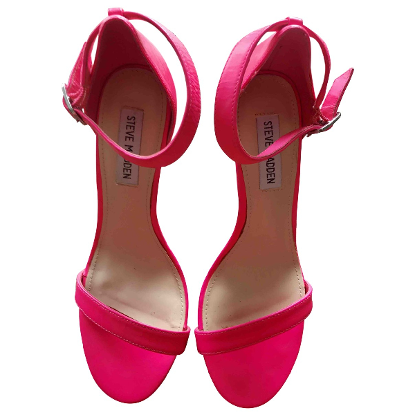 Pre-owned Steve Madden Pink Leather Sandals | ModeSens