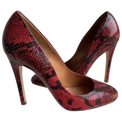 Pre-owned Kurt Geiger Leather Heels In Red