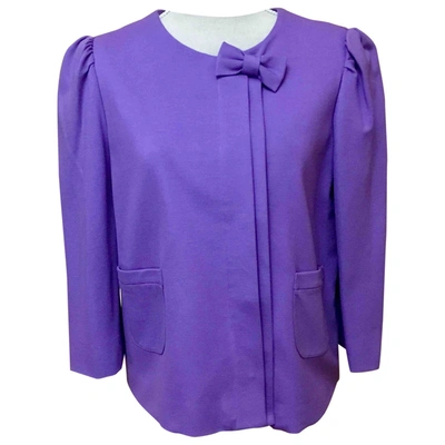 Pre-owned Tara Jarmon Short Vest In Purple