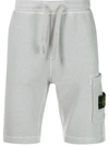 Stone Island Jersey Shorts In Grey