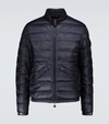 Moncler Agay Water Resistant Lightweight Down Puffer Jacket In Dark Blue