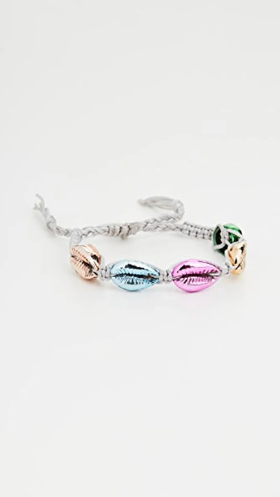 Venessa Arizaga Rainbow Metallic Shell Bracelet