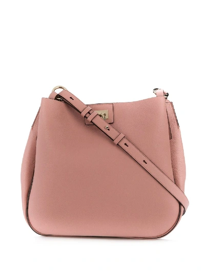 Ferragamo Reverse Leather Bag In Pink