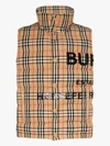Burberry Midland Iconic Vintage Check Gilet In Black