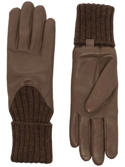 Agnelle Brown Cecilia Leather Gloves