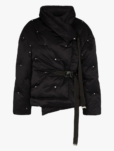 Shoreditch Ski Club Fleur De Lis Puffer Jacket In Black