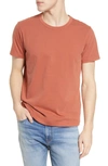 Madewell Garment Dyed Allday Crewneck T-shirt In Weathered Brick