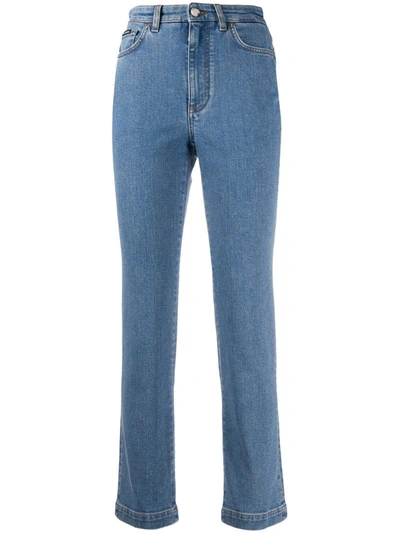 Dolce & Gabbana Straight Leg Jeans In Blue