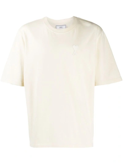 Ami Alexandre Mattiussi Big Ami De Coeur T-shirt In Neutrals