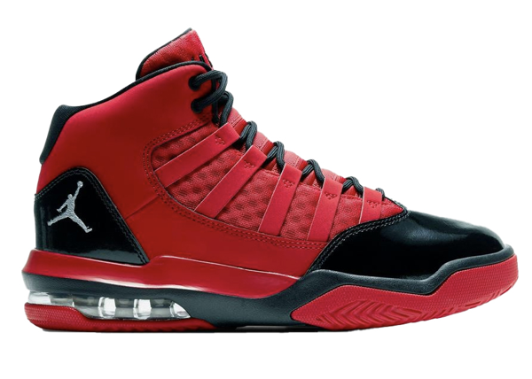 jordan max aura red and black