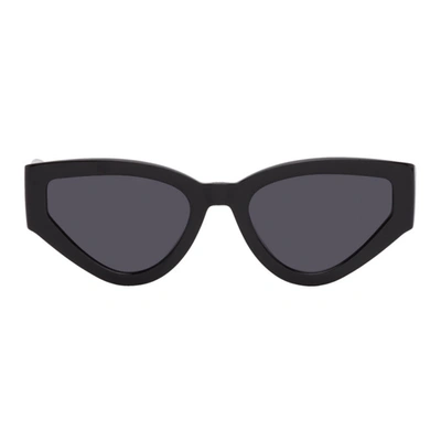 Dior Black Catstyle1 Sunglasses In 0807 Black