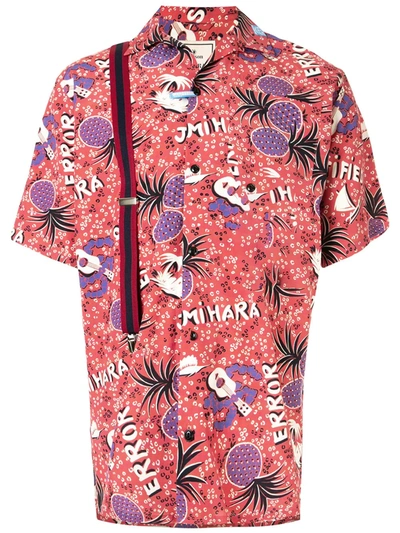 Miharayasuhiro Pineapple-print Short-sleeved Shirt In Red